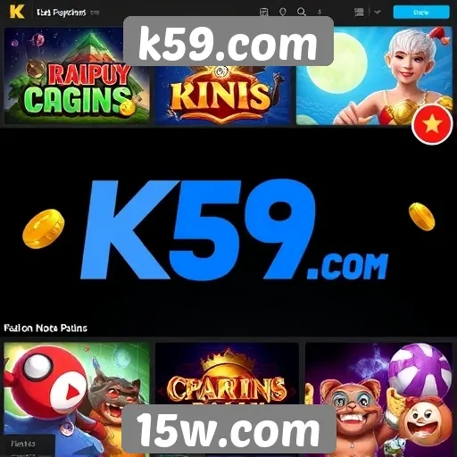 Análise da variedade de jogos disponíveis no k59.com